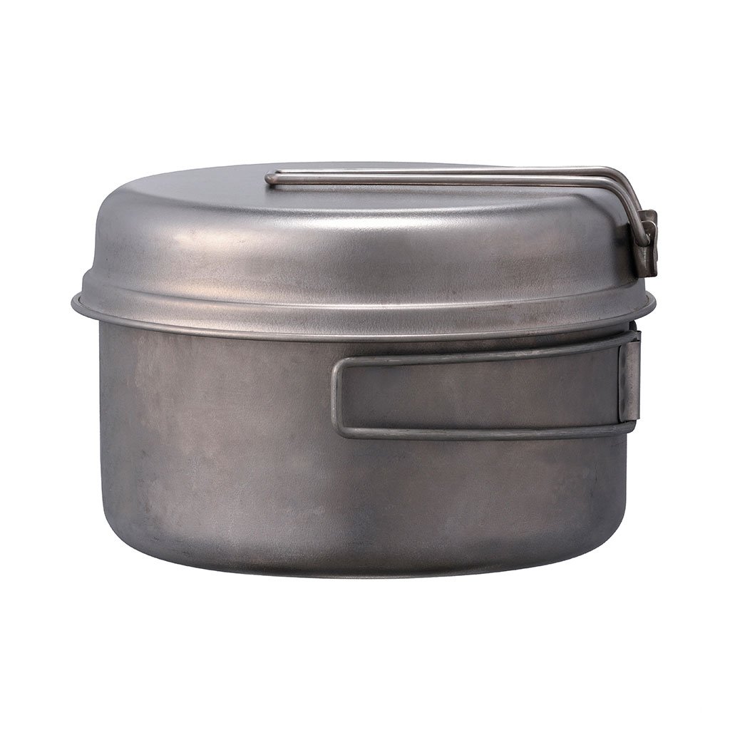 Titanium Multi Compact Cooker Set Snow Peak SCS-020T Cookware Double / Titanium