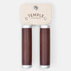 Premium Leather Grips Temple Cycles TS-LTHGRP-DB Grips One Size / Dark Brown