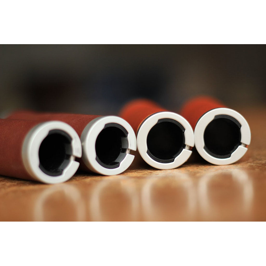 Premium Leather Grips Temple Cycles TS-LTHGRP-DB Grips One Size / Dark Brown
