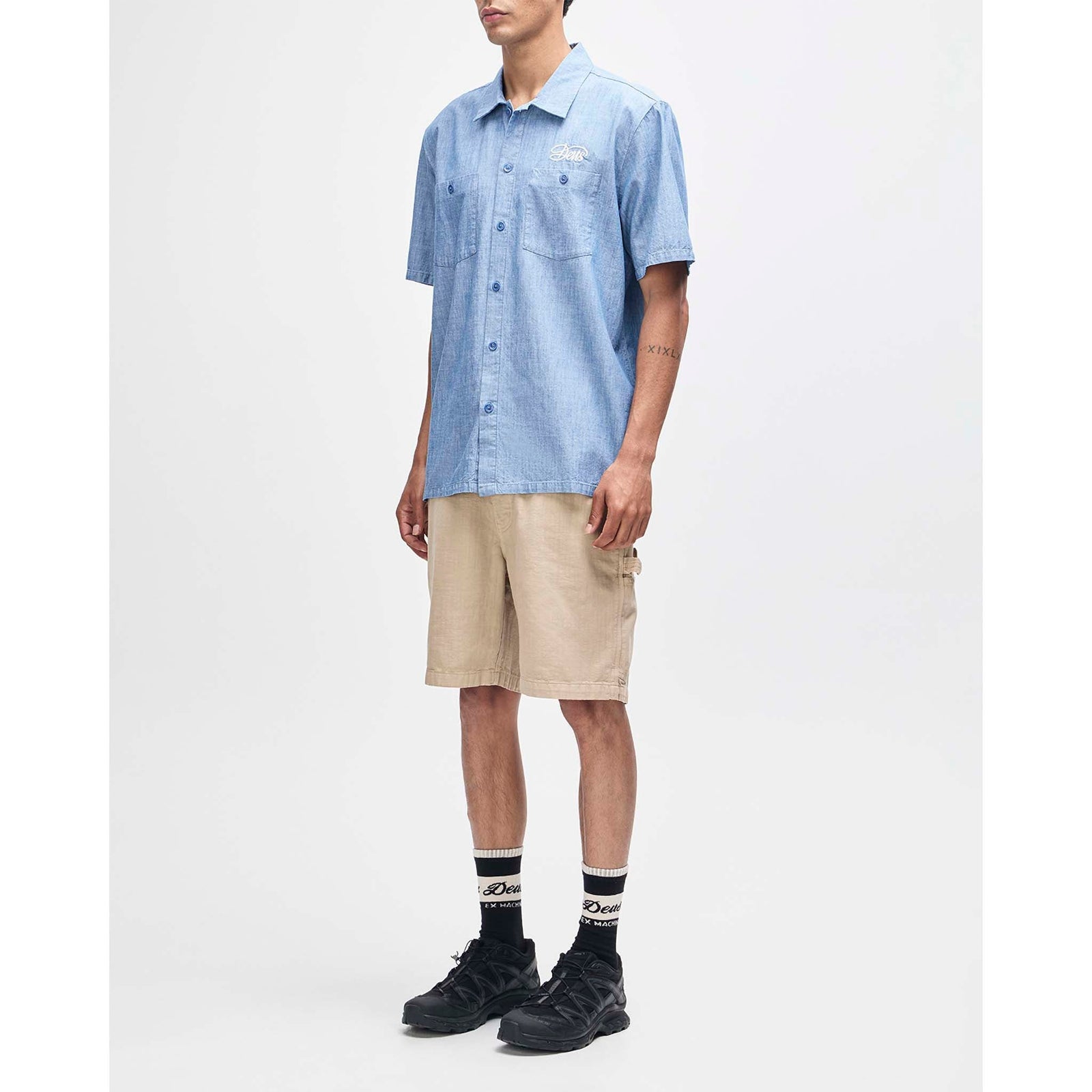 Forecourt Chambray Shirt Deus Ex Machina Men's Shirts