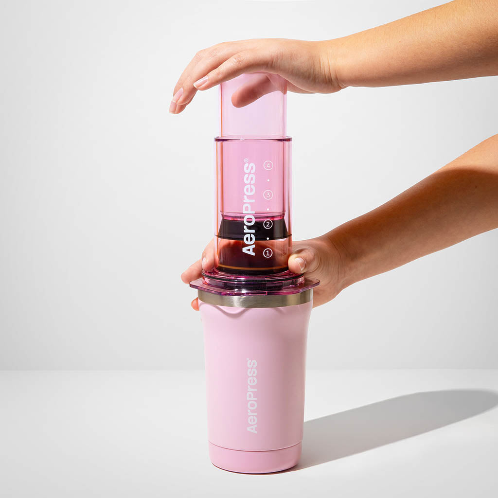 AeroPress GO Plus Travel Coffee Press AeroPress 15PLPK05 Coffee Makers One Size / Pink