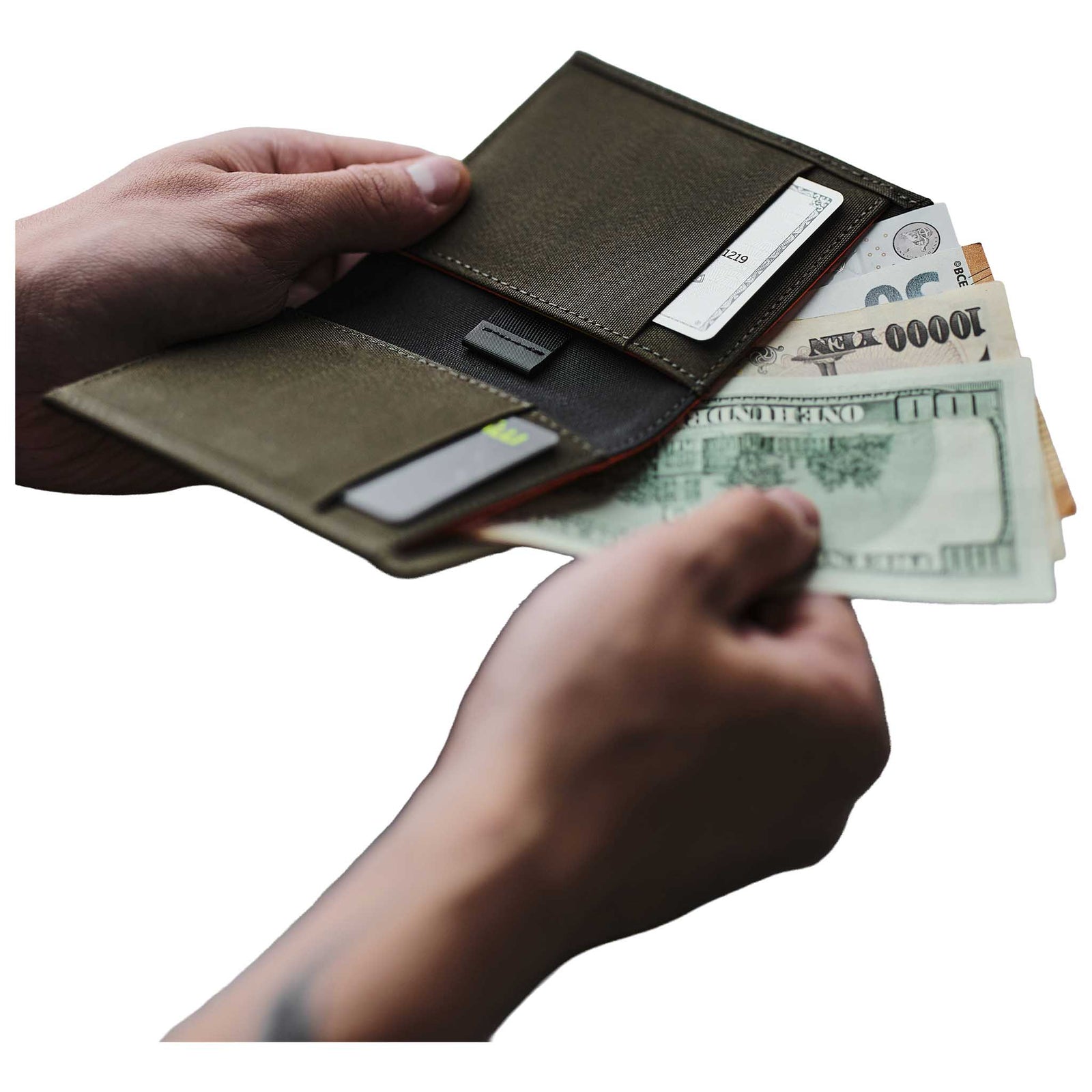 Ark Bifold Cash Wallet Alpaka AD010620521 Wallets One Size / Army Green | Axoflux 300D