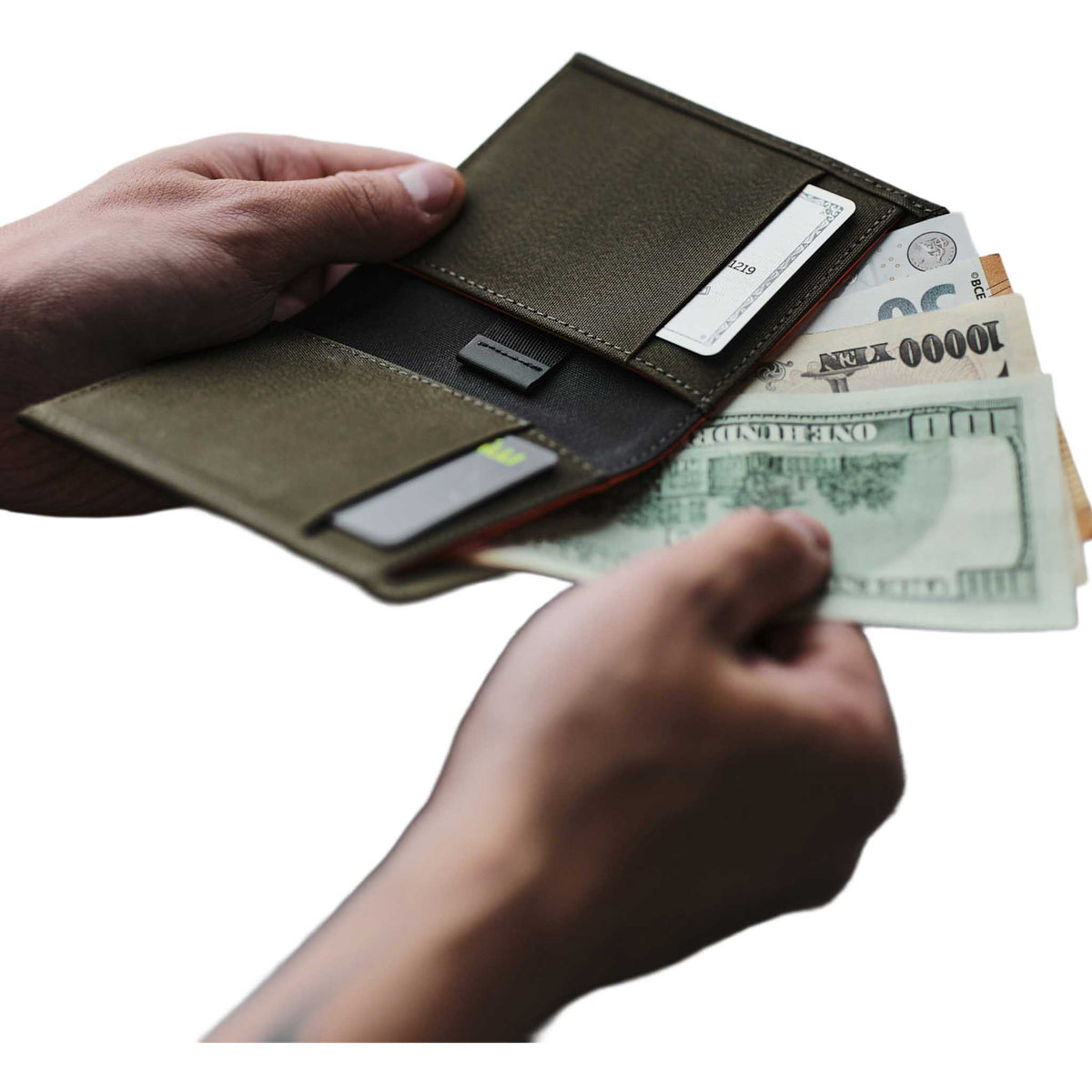 Ark Bifold Cash Wallet Alpaka AD010620522 Wallets One Size / Army Green | Axogrid 300D