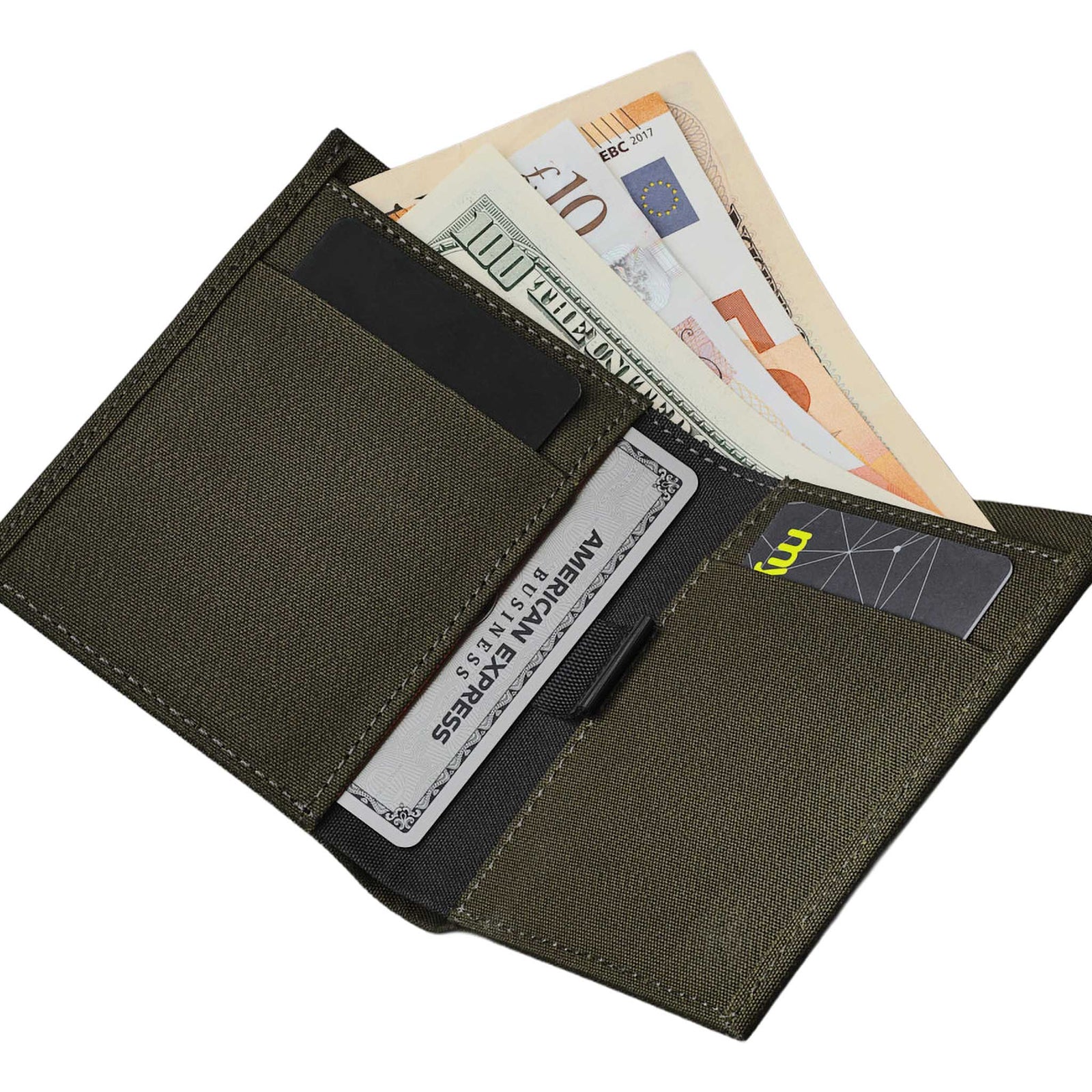 Ark Bifold Cash Wallet Alpaka AD010620522 Wallets One Size / Army Green | Axogrid 300D