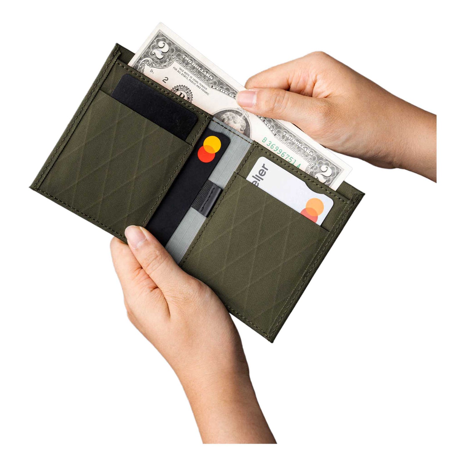 Ark Bifold Cash Wallet Alpaka AD010620507 Wallets One Size / Olive Green| X-Pac X42