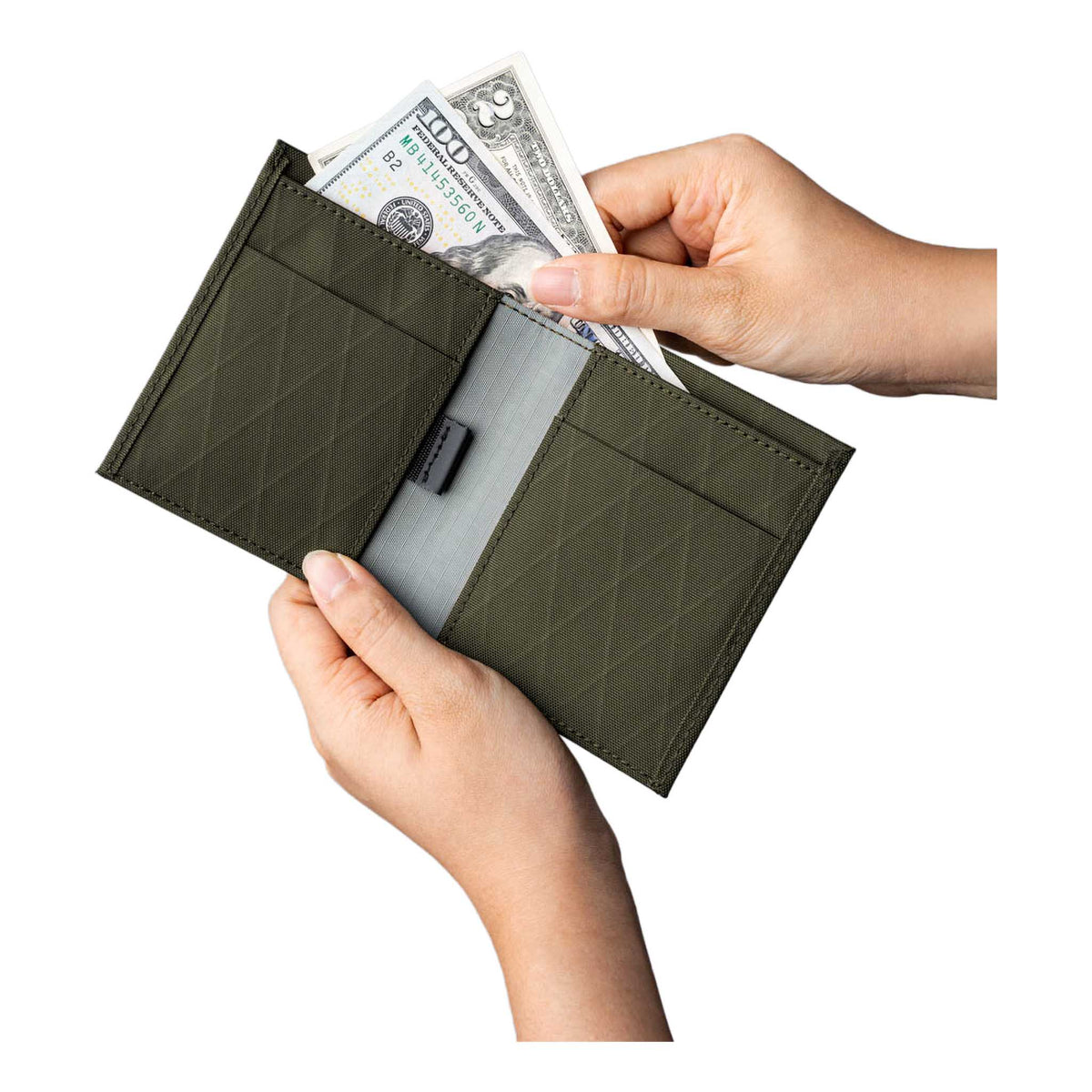 Ark Bifold Cash Wallet Alpaka AD010620507 Wallets One Size / Olive Green| X-Pac X42