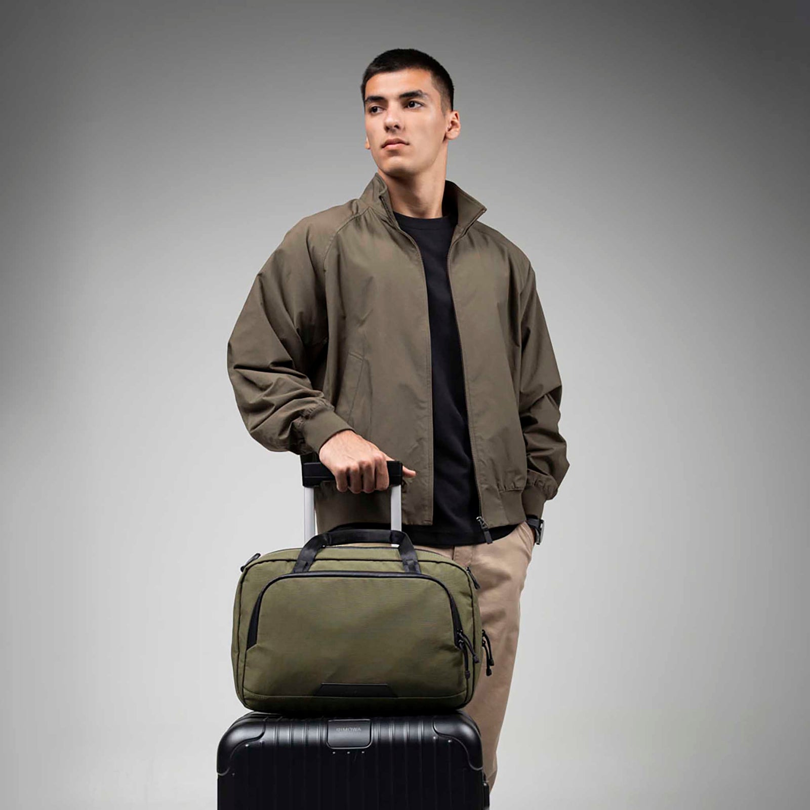 Bravo Brief | 14" Alpaka AA010910524 Briefcases 13L / Green Axoflux 400D Ripstop Nylon
