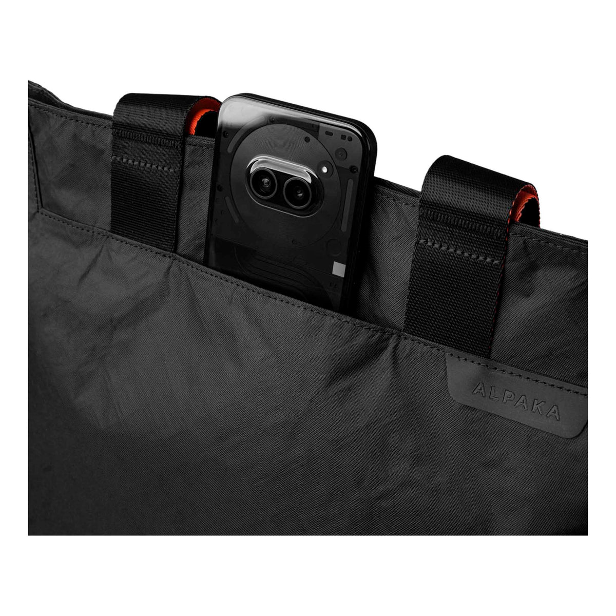 Elements Tote (M) Alpaka AA000370127 Tote Bags 14.5L / Black Knight/Orange | EPLX200