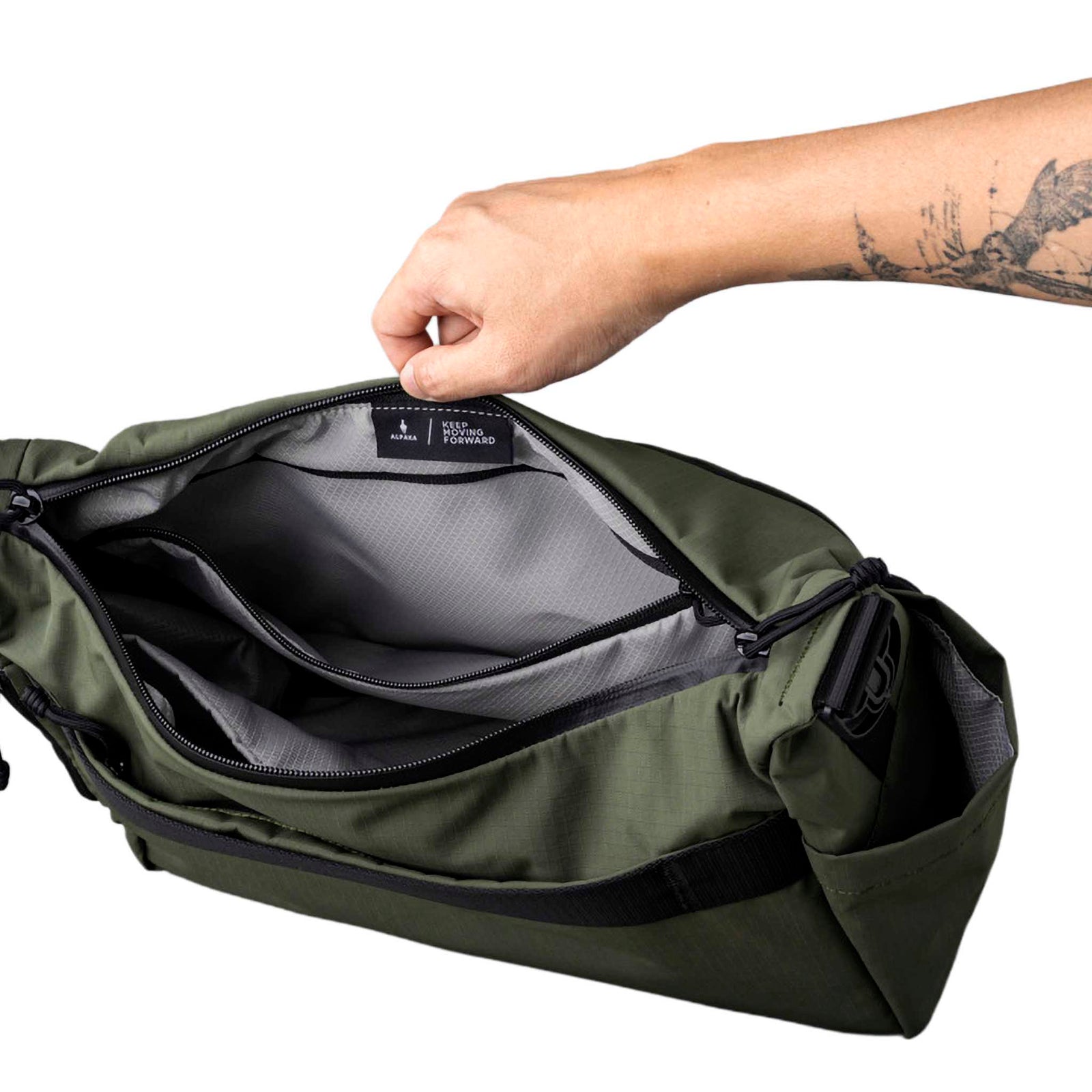 Flight Satchel Alpaka AD010860518 Satchels One Size / Green Axoflux 210D