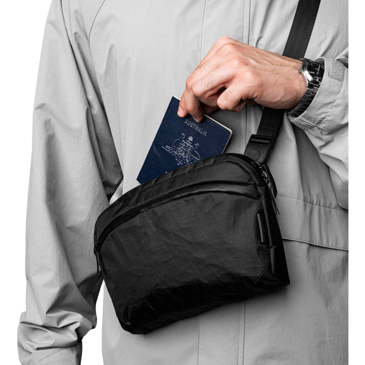 Flight Sling 2L Alpaka AA010460128 Sling Bags 2L / Black | X-Pac VX07 Ripstop