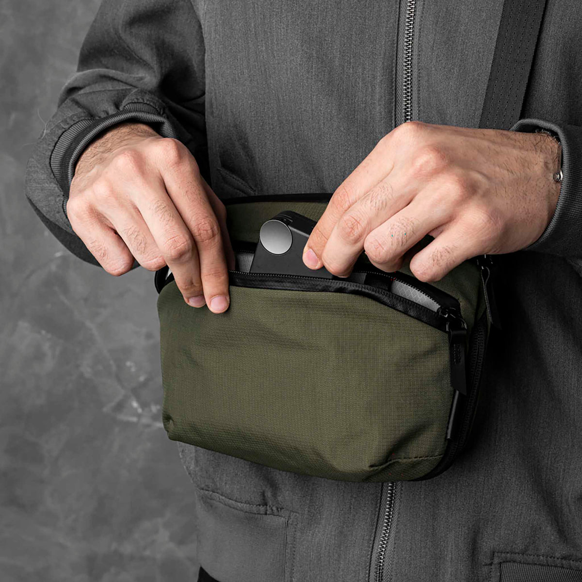 Flight Sling Pro Alpaka AA010870524 Sling Bags 2.5L / Green Axoflux 400D Ripstop Nylon