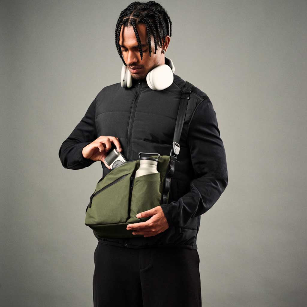 Flow Satchel Alpaka AD010700518 Satchels 4L / Green | Axoflux 210D