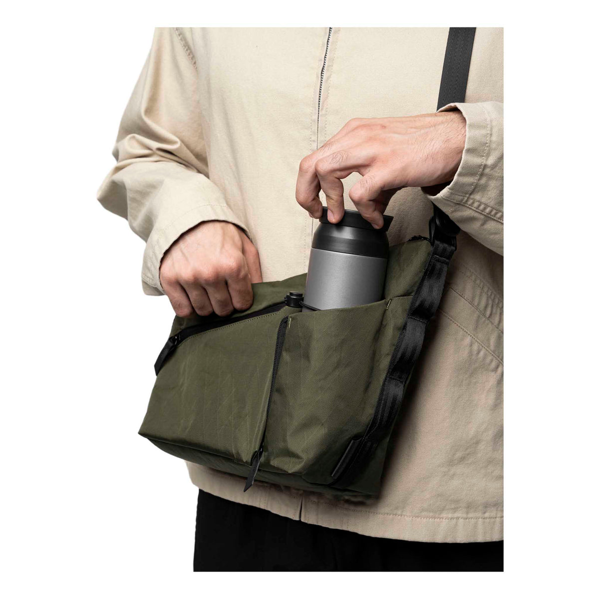 Flow Satchel Alpaka AD010700507 Satchels 4L / Olive Green X-Pac X42