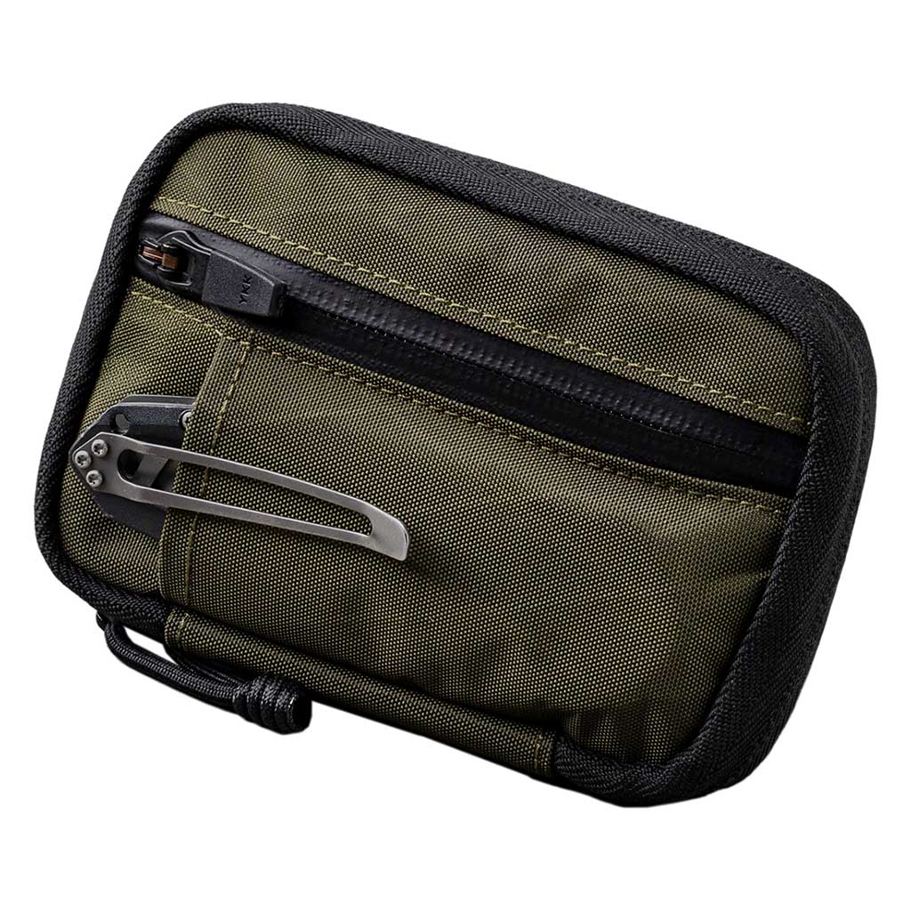 Geekria Earbuds Pouch With Belt Loop Compatible With Apple AirPods Pro 3/2, AirPods 4/3/2, Protective Case Cover With Clip Holder For Bag Strap (Black