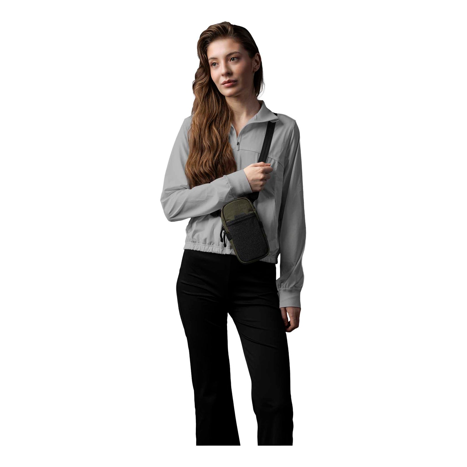 Modular Shoulder Pocket Max Alpaka AD010930531 Phone Pockets Max / Green | Axoflux 400D Washed Nylon