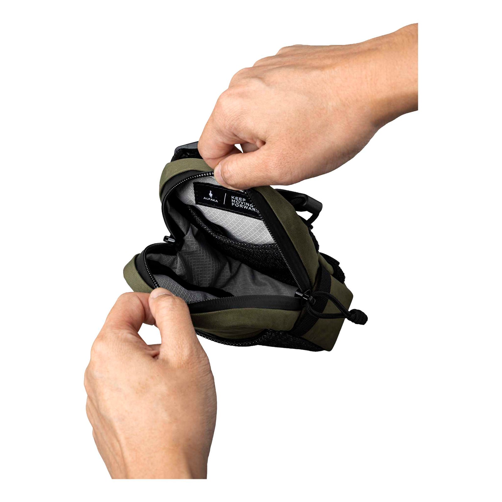 Modular Shoulder Pocket Max Alpaka AD010930531 Phone Pockets Max / Green | Axoflux 400D Washed Nylon