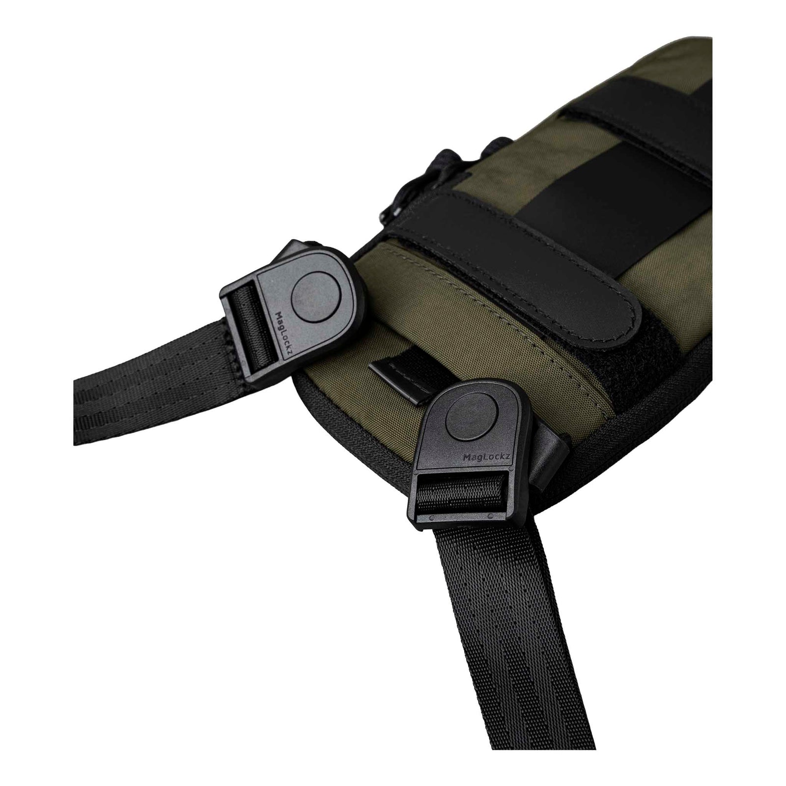 Modular Shoulder Pocket Slim Alpaka AD010920531 Phone Pockets Slim / Green | Axoflux 400D Washed Nylon