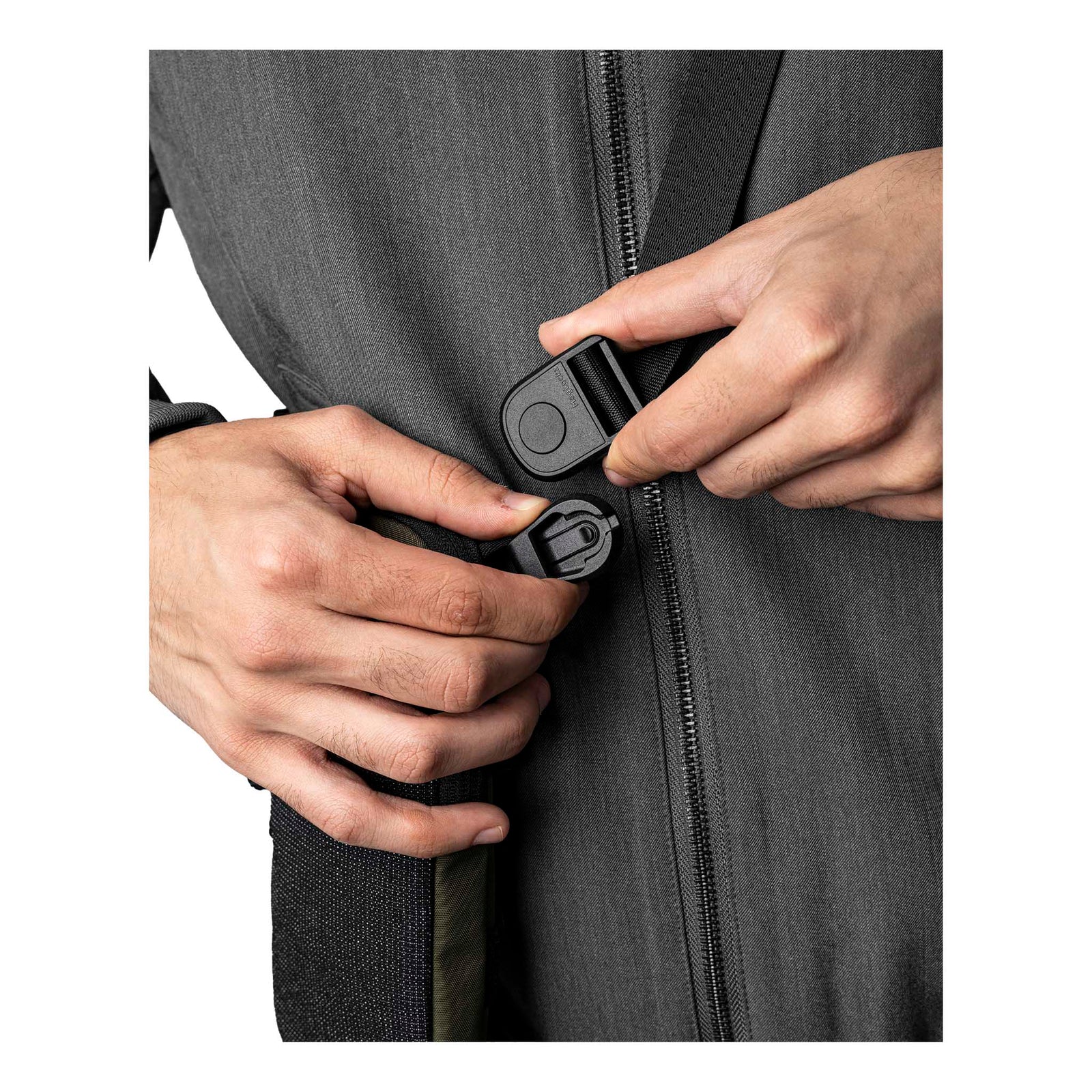 Modular Shoulder Pocket Slim Alpaka AD010920531 Phone Pockets Slim / Green | Axoflux 400D Washed Nylon