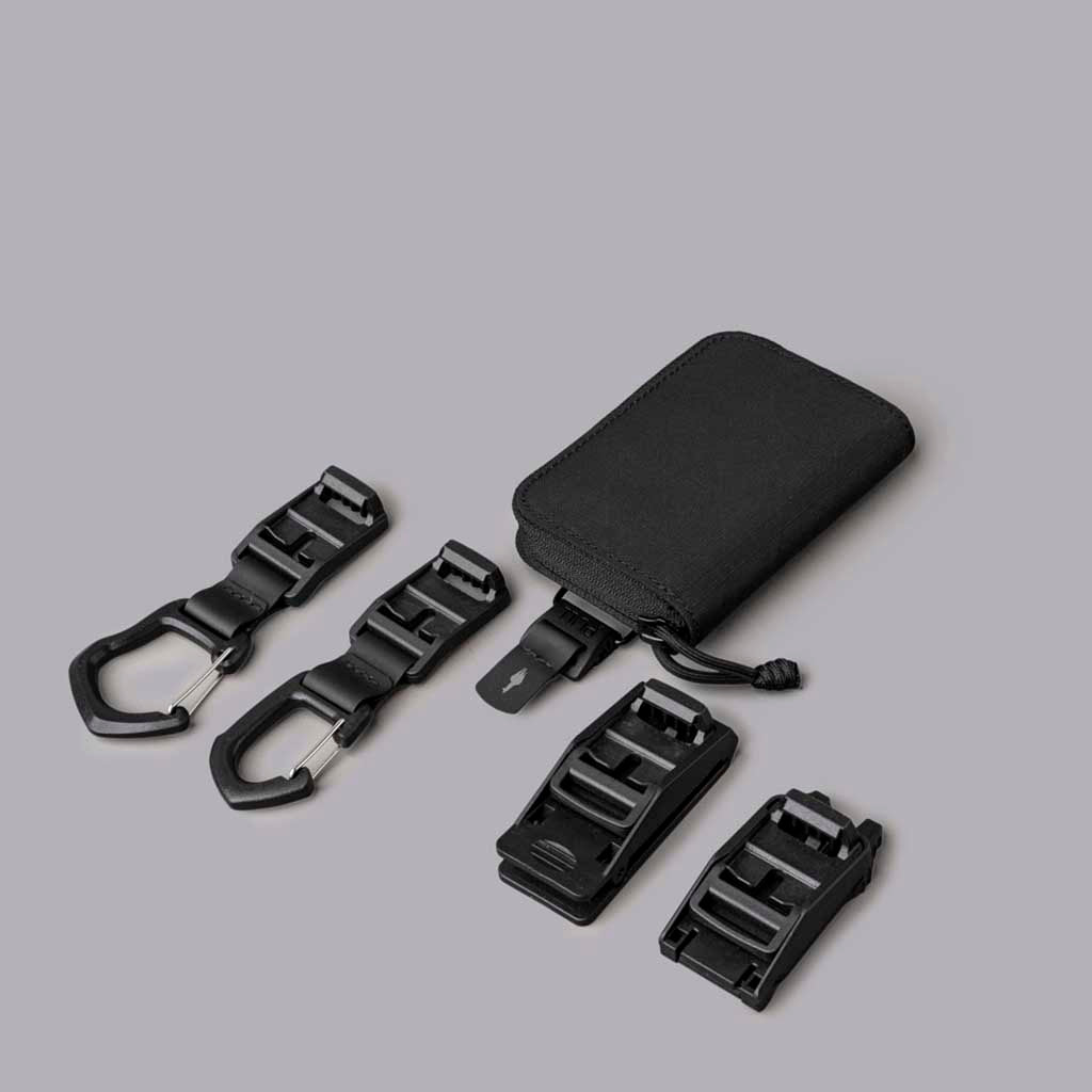 Zip Coin Wallet Alpaka AD010800126 Wallets One Size / Black | Axogrid 210D
