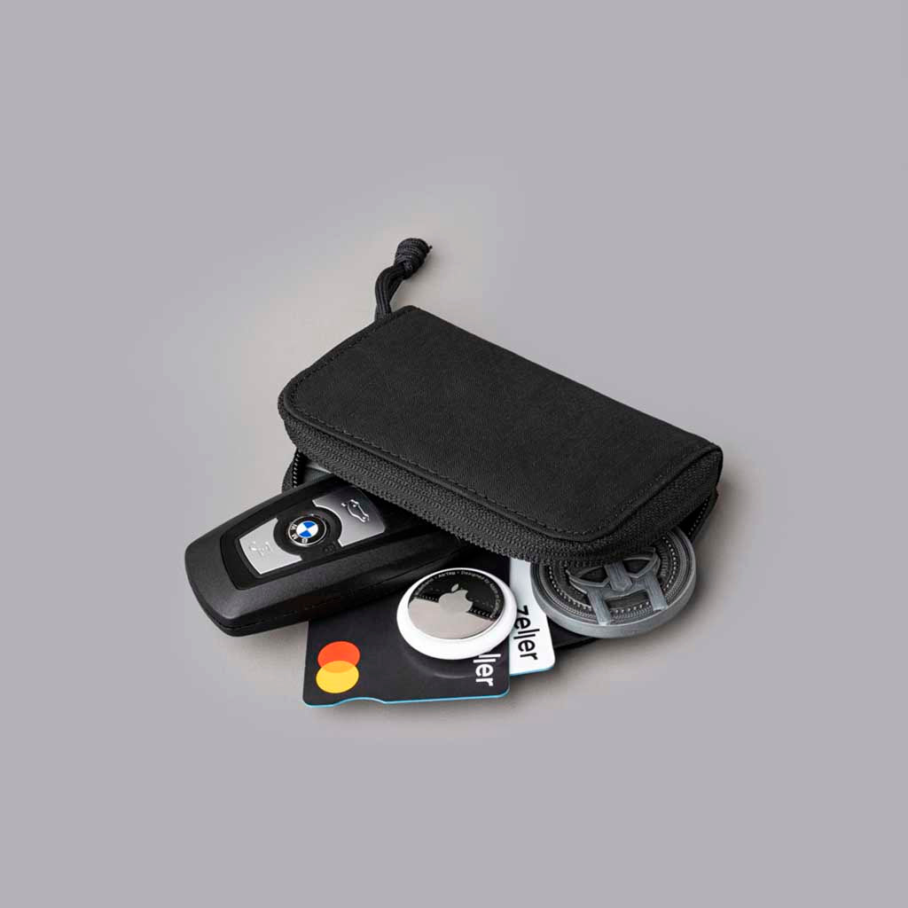 Zip Coin Wallet Alpaka AD010800126 Wallets One Size / Black | Axogrid 210D