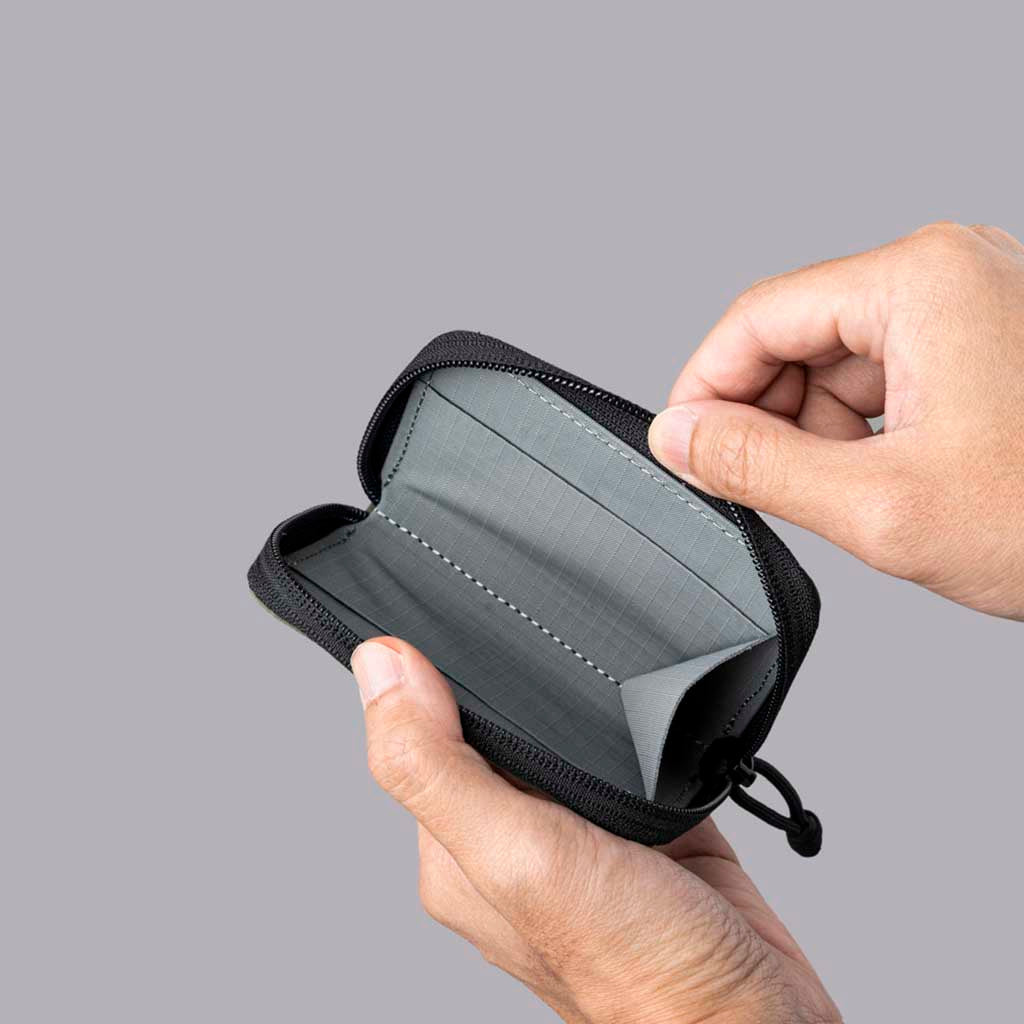 Zip Coin Wallet Alpaka AD010800526 Wallets One Size / Green | Axogrid 210D