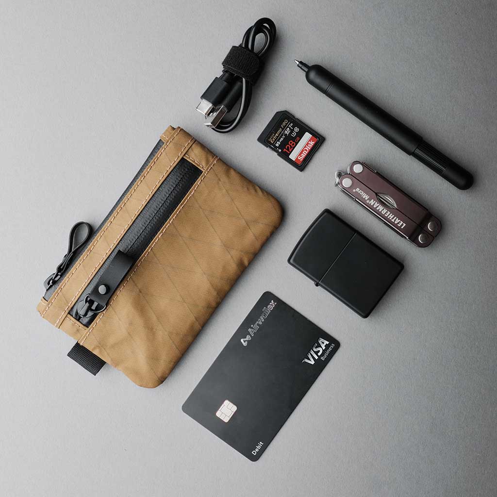 Alpaka | Zip Pouch | Money Pouch | Coyote Brown | X-Pac VX21 - WildBounds