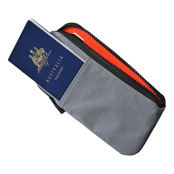 Zip Travel Wallet Alpaka AD010590218 Wallets One Size / Grey | Axoflux 210D