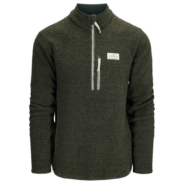 Spruce Green, Organic Cotton Half Zip Fleece