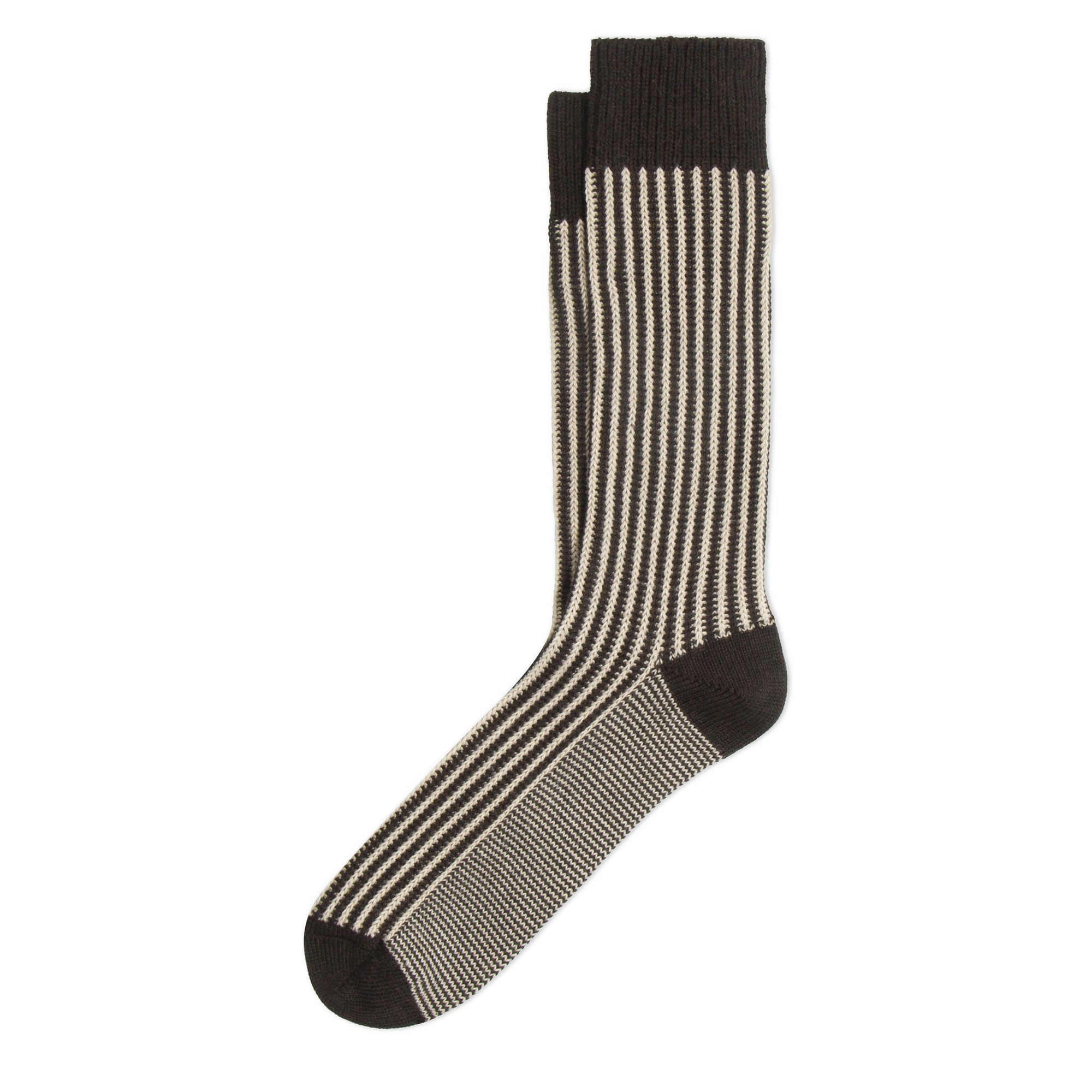 ANT45 | Capri Short Socks | Men's | Mens Striped Cotton Socks
