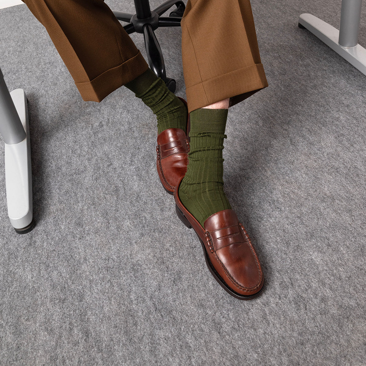 Filo Short Socks | Men's ANT45 ANTJ0005-G41OLIVE Men's Socks UK 6-10 / Olive