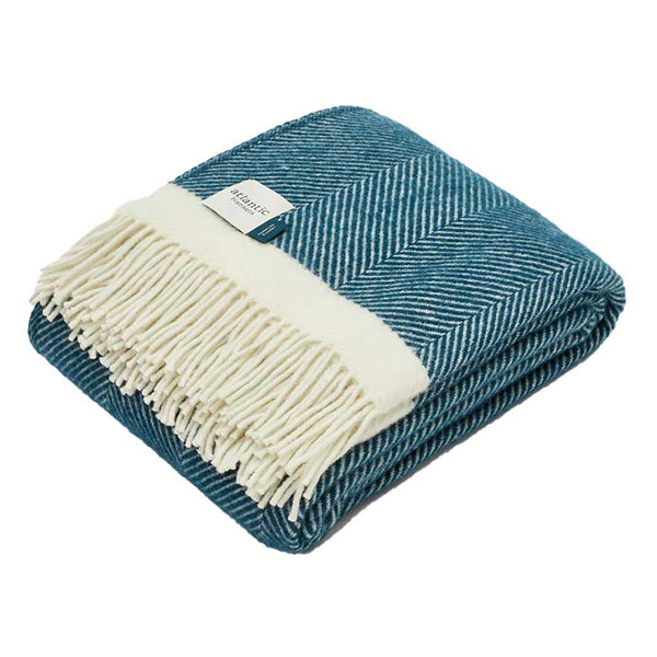 Herringbone Wool Blanket Atlantic Blankets Blankets