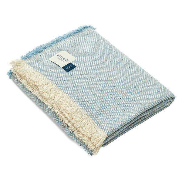 Recycled Wool Blanket Atlantic Blankets WO-RE-CB Blankets Standard / Coastal Blue