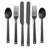 Matte Flatware | Set of 2 Barebones Living CKW-370 Cutlery Sets One Size / Slate Grey