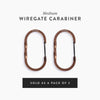 Wiregate Carabiner Barebones Living STR-622 Keyrings Medium / Copper