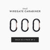 Wiregate Carabiner Barebones Living STR-620 Keyrings Small / Black