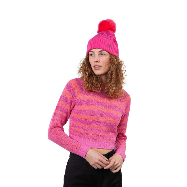 BARTS | Kenzie Beanie | Pom Hat | Hot Pink | WildBounds UK