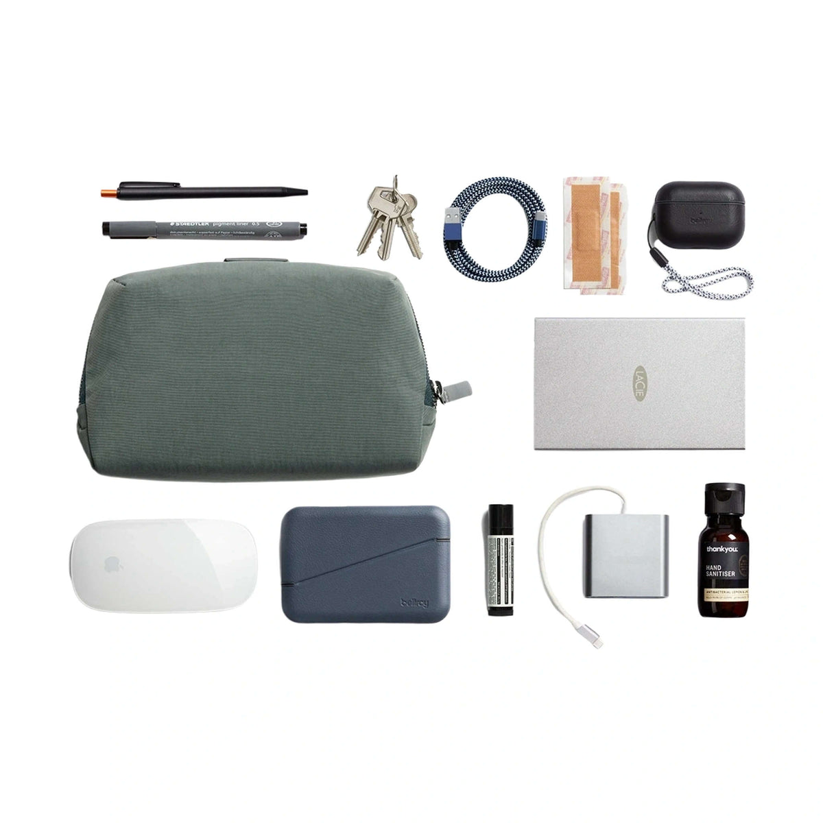 Desk Caddy Bellroy ETOA-EGD-213 Tech Pouches One Size / Everglade