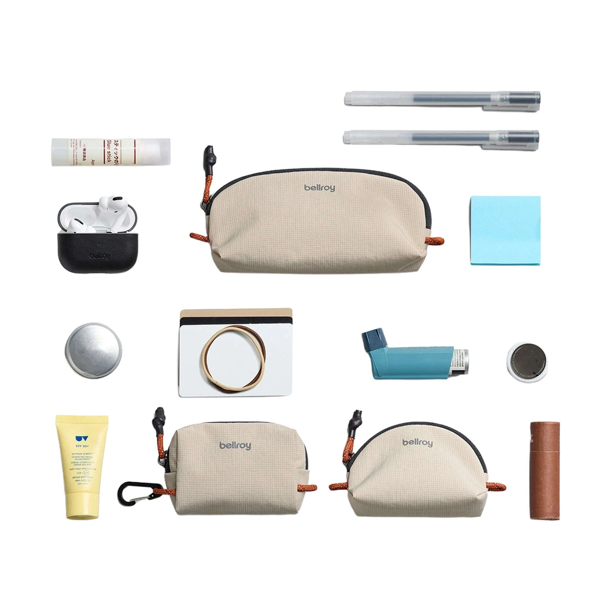 Lite Pocket Trio Bellroy ELPB-ASH-234 Packing Cubes One Size / Ash
