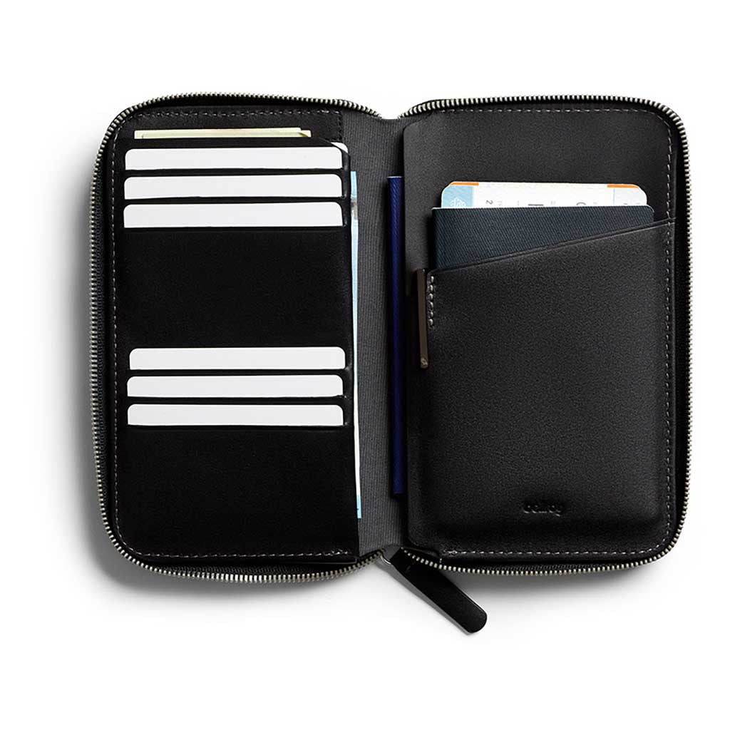 Bellroy | Travel Folio (2nd Edition) | Leather Travel Organiser, Black