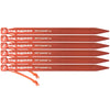 Dirt Dagger UL 10” Stakes | Pack of 6 Big Agnes ADDPK1021 Tent Stakes 25cm / Orange