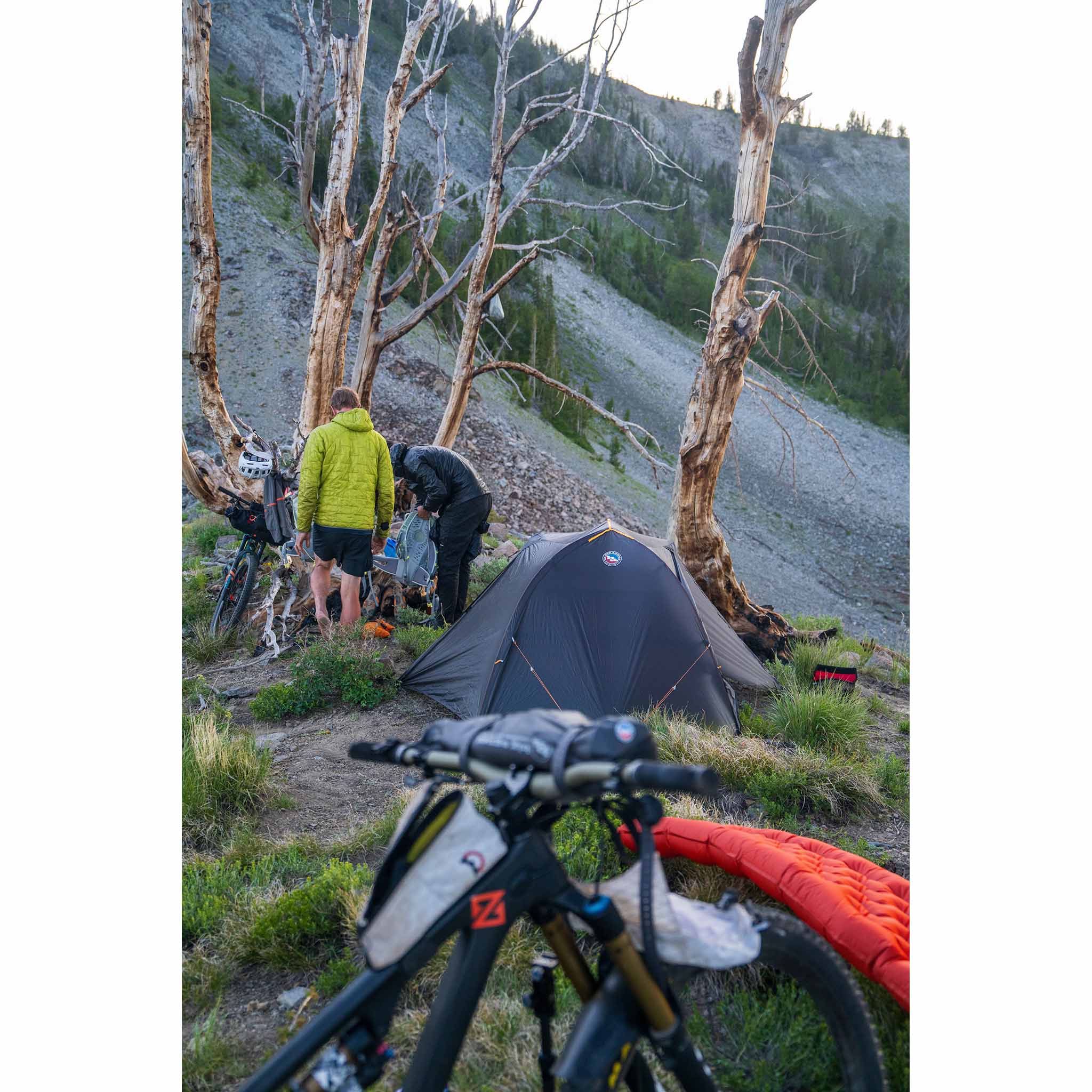 big agnes bike tent Big Agnes | Tiger Wall UL2 Bikepack | Bikepacking Tent | Asphalt/Evening Primrose