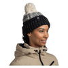Akna Knitted Beanie & Fleece Band BUFF 136684.999 Beanies One Size / Black