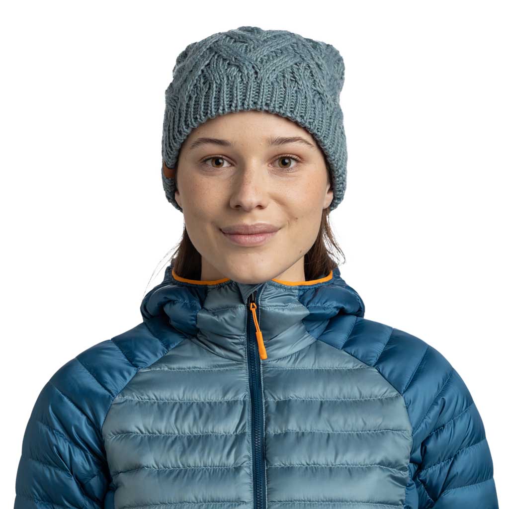 Caryn Knitted Beanie & Fleece Band BUFF 136743.770 Beanies One Size / Blue Glass