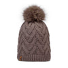 Caryn Knitted Beanie & Fleece Band BUFF 136743.322 Beanies One Size / Cobblestone