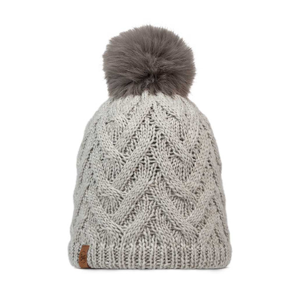 Caryn Knitted Beanie & Fleece Band BUFF 136743.014 Beanies One Size / Ecru