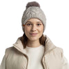 Caryn Knitted Beanie & Fleece Band BUFF 136743.014 Beanies One Size / Ecru