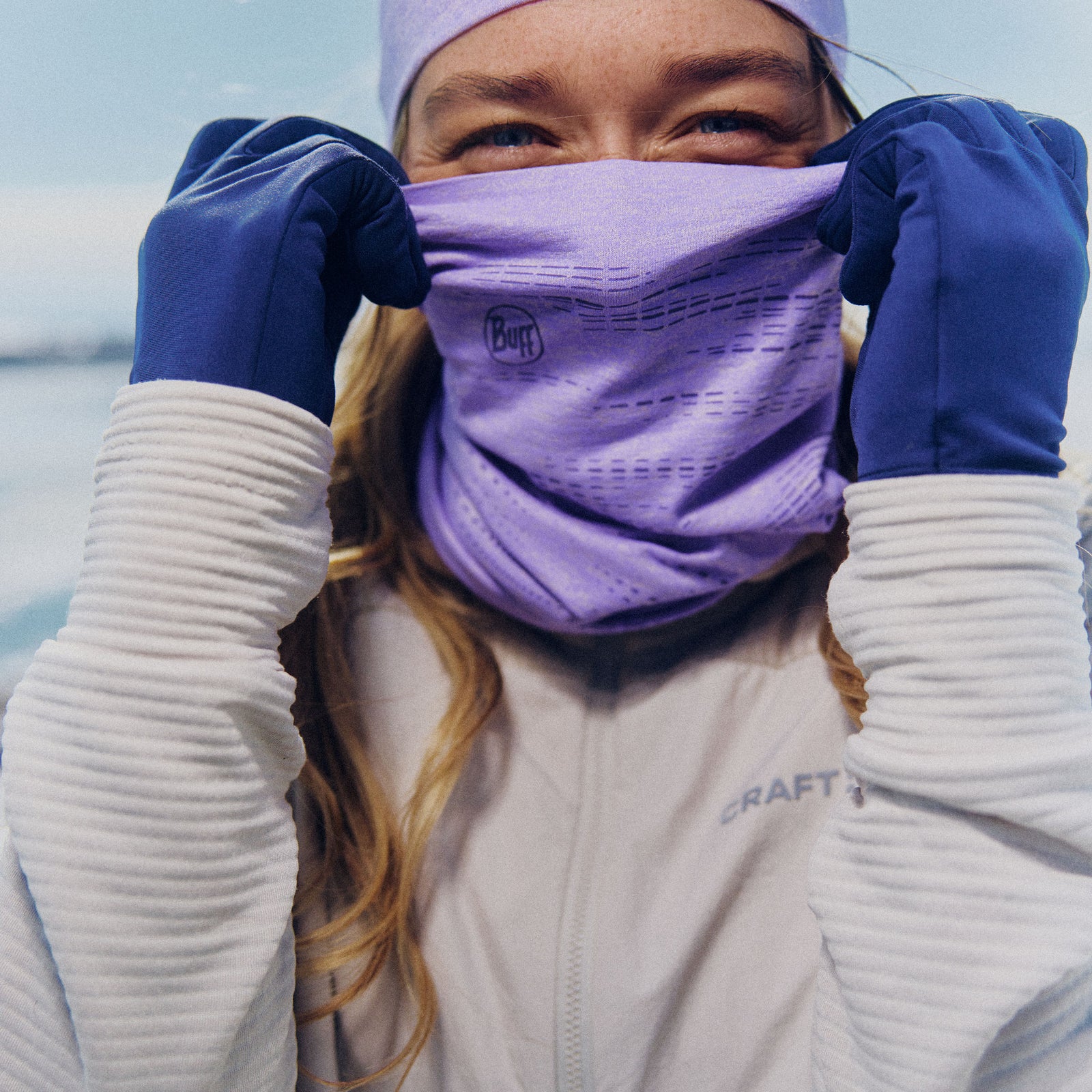 Dryflx® | Reflective Neckwear BUFF 118096.641 Neck Gaiters One Size / Iris