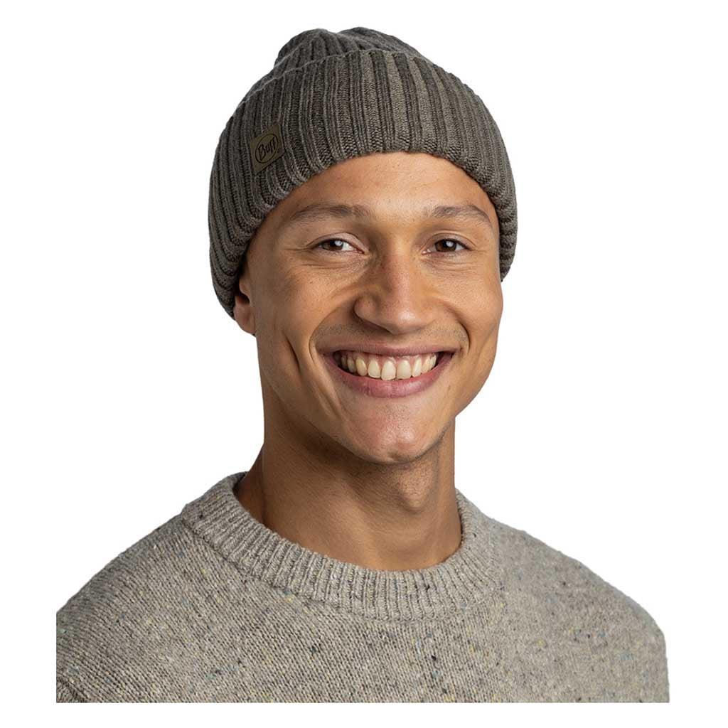 Erviny Knitted Beanie BUFF 136681.843 Beanies One Size / Bark