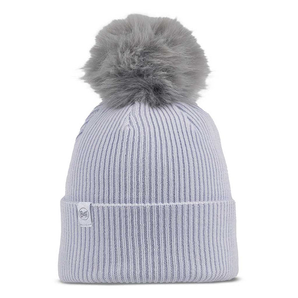 BUFF | Kesha Knitted Beanie | Sustainable Pom-Pom Hat | Crystal