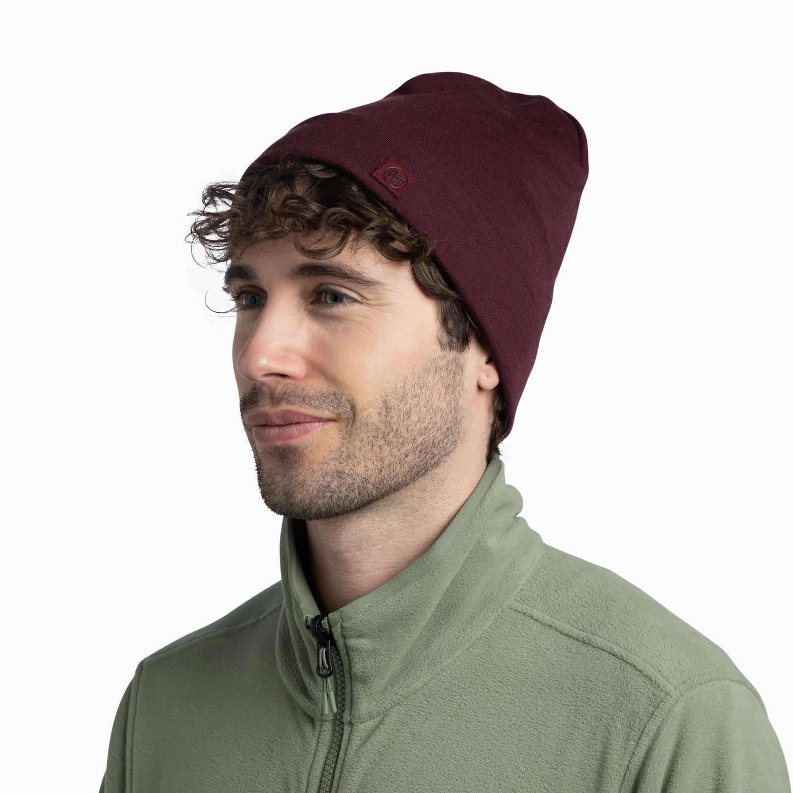 Merino Heavyweight Beanie BUFF 111170.653 Beanies One Size / Garnet